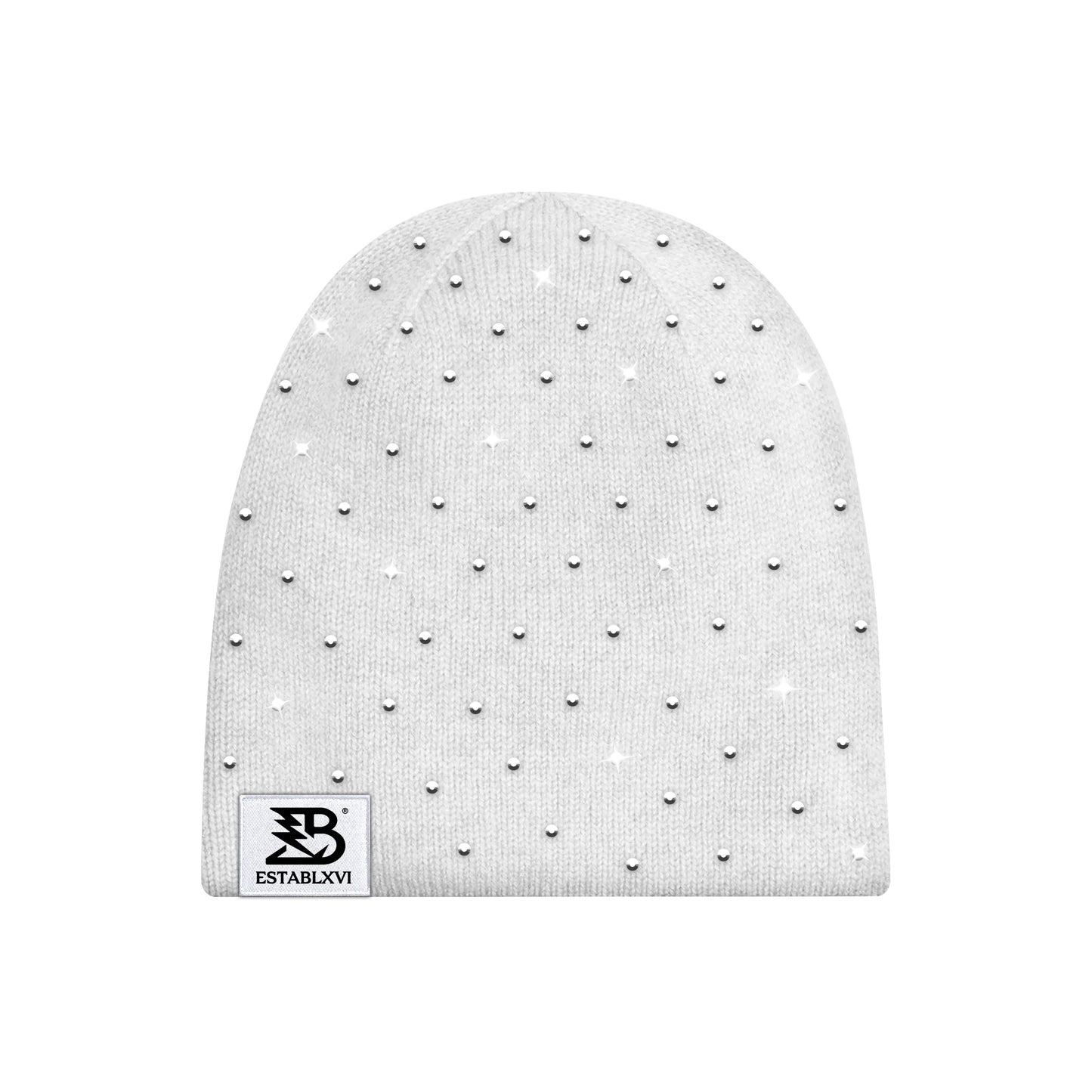 WHITE SILK BEANIE