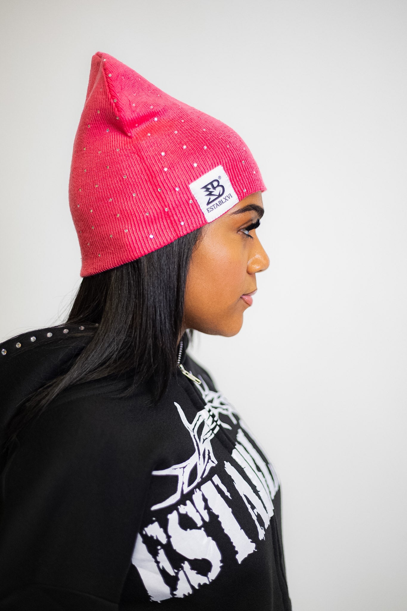 PINK SILK BEANIE