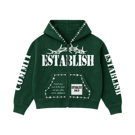 GREEN HOODIE