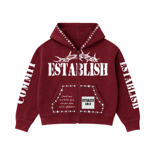 MAROON HOODIE